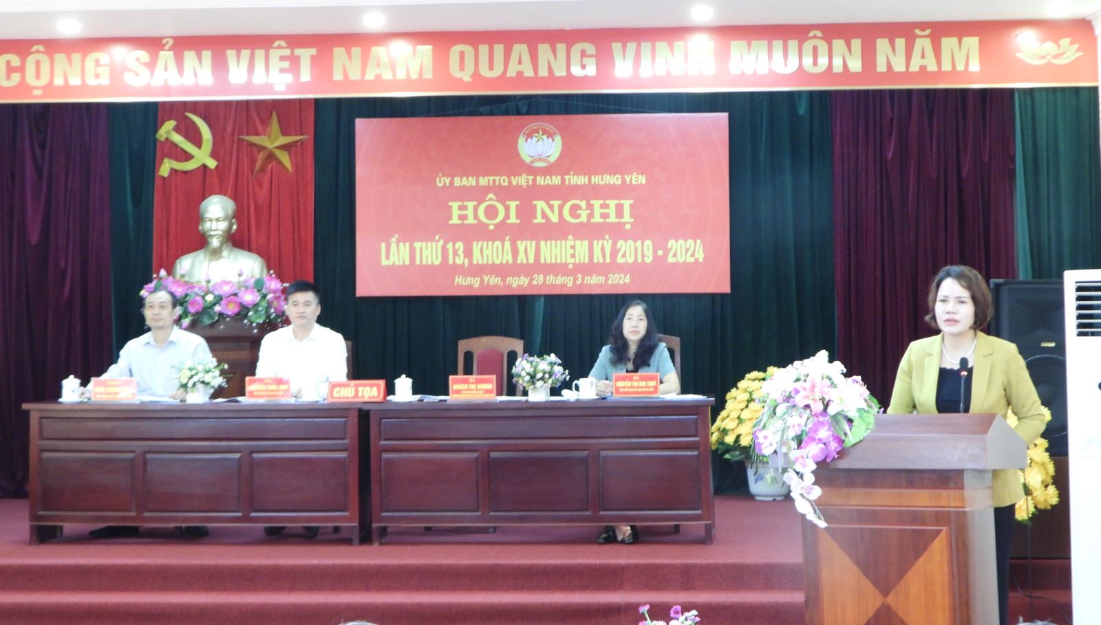 Hội nghị Ủy ban MTTQ Việt Nam tỉnh Hưng Yên lần thứ Mười ba khóa XV, nhiệm kỳ 2019-2024