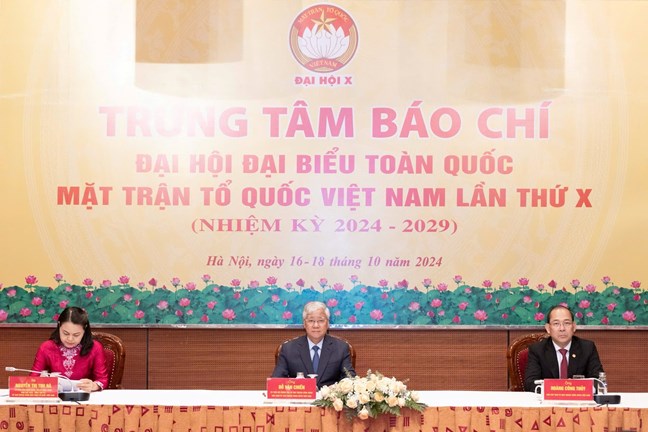 Ban Thường trực Ủy ban Trung ương MTTQ Việt Nam khoá X họp báo thông báo kết quả Đại hội