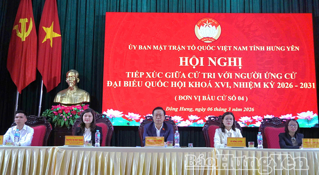 Hội nghị tiếp xúc giữa cử tri với những người ứng cử đại biểu Quốc hội khóa XVI, đơn vị bầu cử số 4